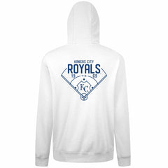 White Kansas City Royals Levelwear Podium Primary Pullover Hoodie