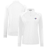 White Toronto Blue Jays Levelwear Women's Amethyst Insignia 2.0 Quarter-Zip Jacket