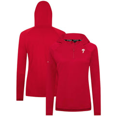 Red Philadelphia Phillies Levelwear Women's Raven Insignia 2.0 Quarter-Zip Jacket