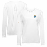 White Kansas City Royals Levelwear Women's Sequoia Primary Logo Long Sleeve T-Shirt