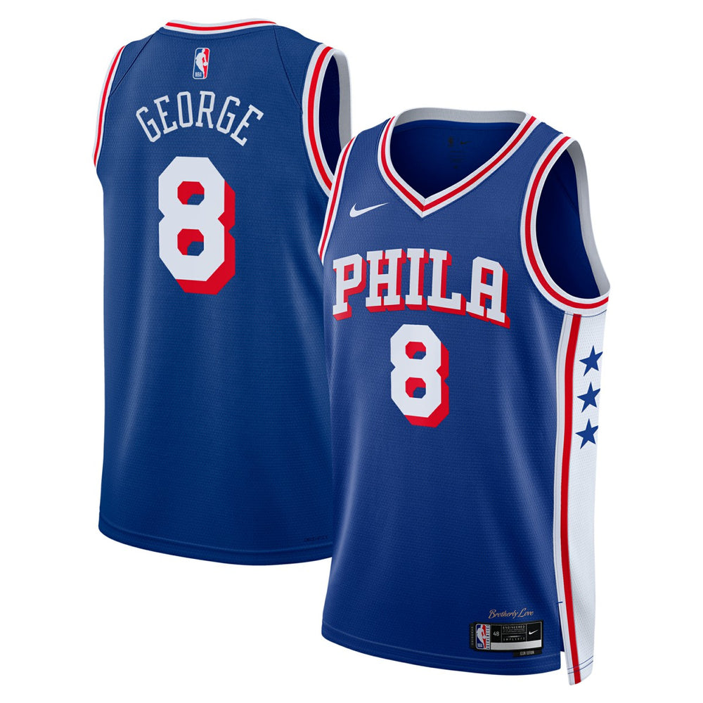 Nike Paul George Philadelphia 76ers Unisex 2024 Offseason Addition Swingman Jersey