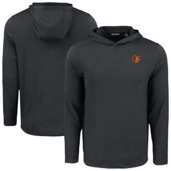 Black Baltimore Orioles Cutter & Buck Coastline Epic Comfort Recycled Eco Hoodie Long Sleeve T-Shirt