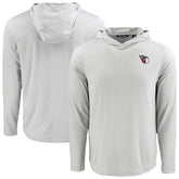 Gray Cleveland Guardians Cutter & Buck Coastline Epic Comfort Recycled Eco Hoodie Long Sleeve T-Shirt