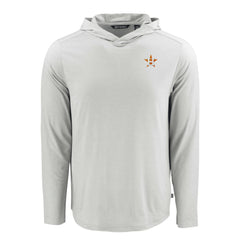 Gray Houston Astros Cutter & Buck Coastline Epic Comfort Recycled Eco Hoodie Long Sleeve T-Shirt