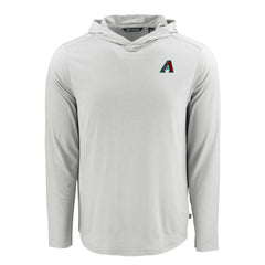 Gray Arizona Diamondbacks Cutter & Buck Coastline Epic Comfort Recycled Eco Hoodie Long Sleeve T-Shirt