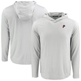 Gray Philadelphia Phillies Cutter & Buck Coastline Epic Comfort Recycled Eco Hoodie Long Sleeve T-Shirt