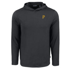 Black Pittsburgh Pirates Cutter & Buck Coastline Epic Comfort Recycled Eco Hoodie Long Sleeve T-Shirt