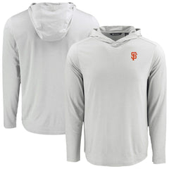 Gray San Francisco Giants Cutter & Buck Coastline Epic Comfort Recycled Eco Hoodie Long Sleeve T-Shirt