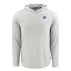 Gray Tampa Bay Rays Cutter & Buck Coastline Epic Comfort Recycled Eco Hoodie Long Sleeve T-Shirt