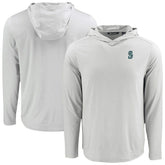 Gray Seattle Mariners Cutter & Buck Coastline Epic Comfort Recycled Eco Hoodie Long Sleeve T-Shirt