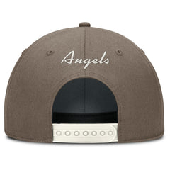 Brown Los Angeles Angels Nike Rise Performance Adjustable Hat