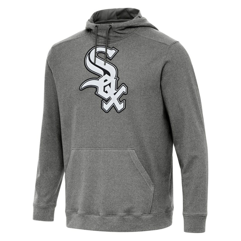 Heather Black Chicago White Sox Antigua Cloud Pullover Hoodie