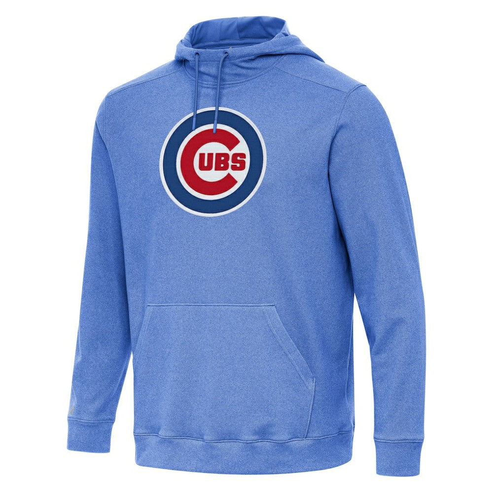 Heather Royal Chicago Cubs Antigua Cloud Pullover Hoodie