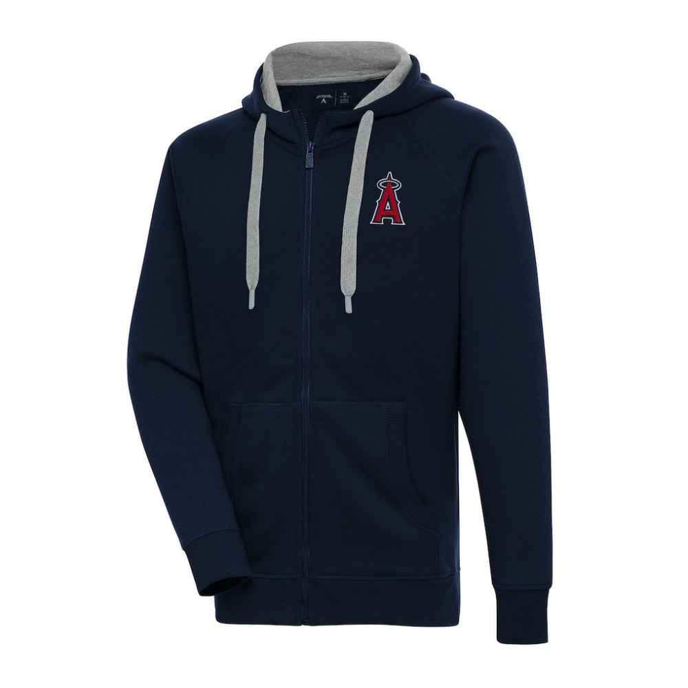 Navy Los Angeles Angels Antigua Big & Tall Victory Full-Zip Hoodie Jacket