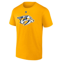 NHL Steven Stamkos Nashville Predators Fanatics Authentic Stack Name & Number T-Shirt