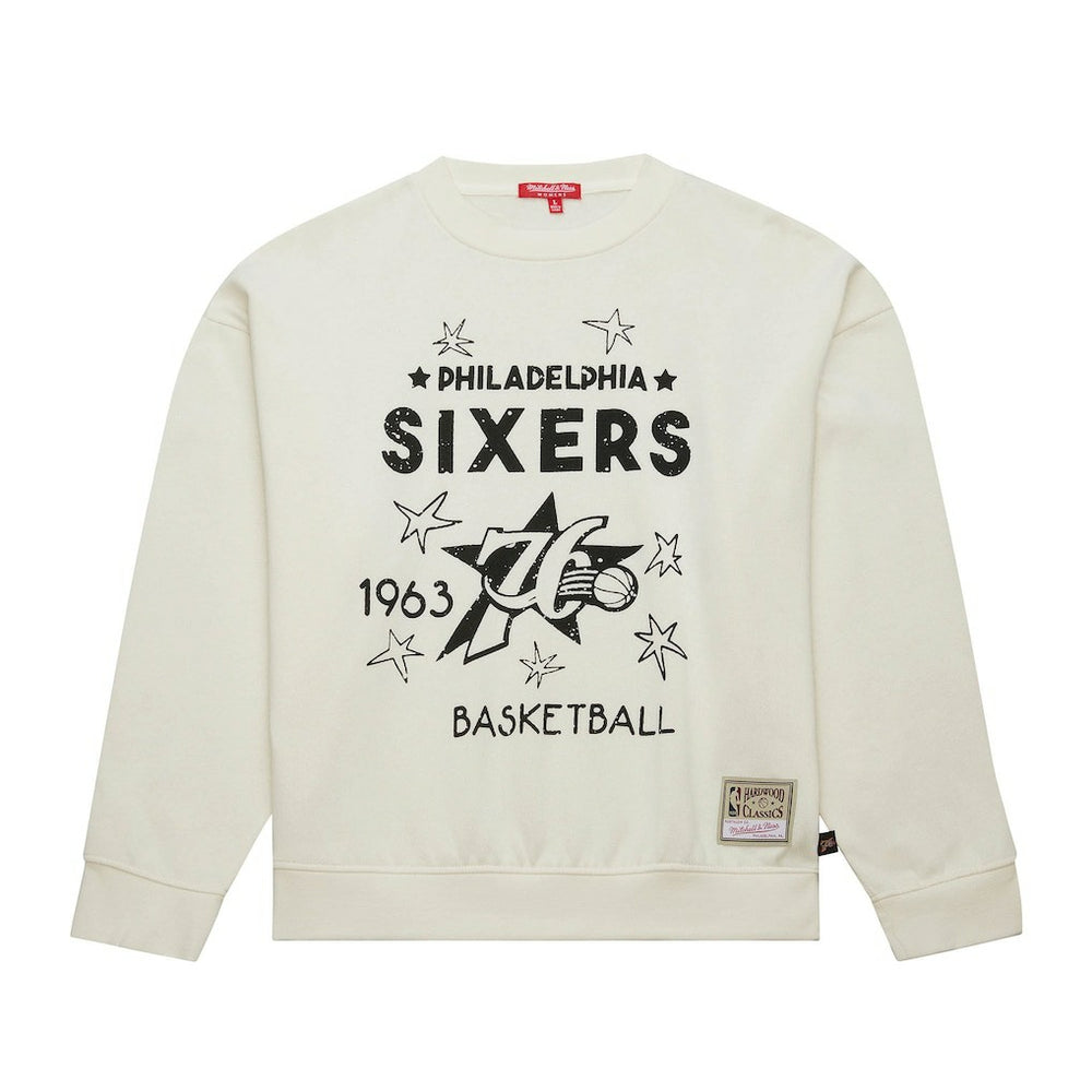Mitchell & Ness Philadelphia 76ers Women's Hardwood Classics Pullover Sweatshirt