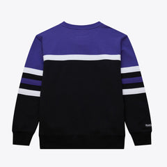 Mitchell & Ness Utah Jazz Hardwood Classics Vintage Logo Head Coach Pullover Sweatshirt
