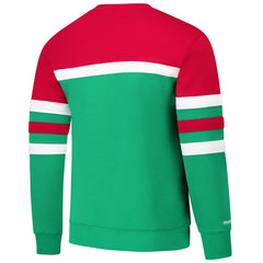Mitchell & Ness Milwaukee Bucks Hardwood Classics Vintage Logo Head Coach Pullover Sweatshirt