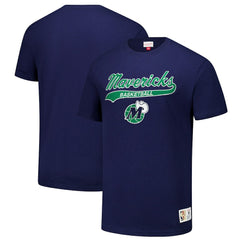 Mitchell & Ness Dallas Mavericks Hardwood Classics Felt Applique Slub T-Shirt sale
