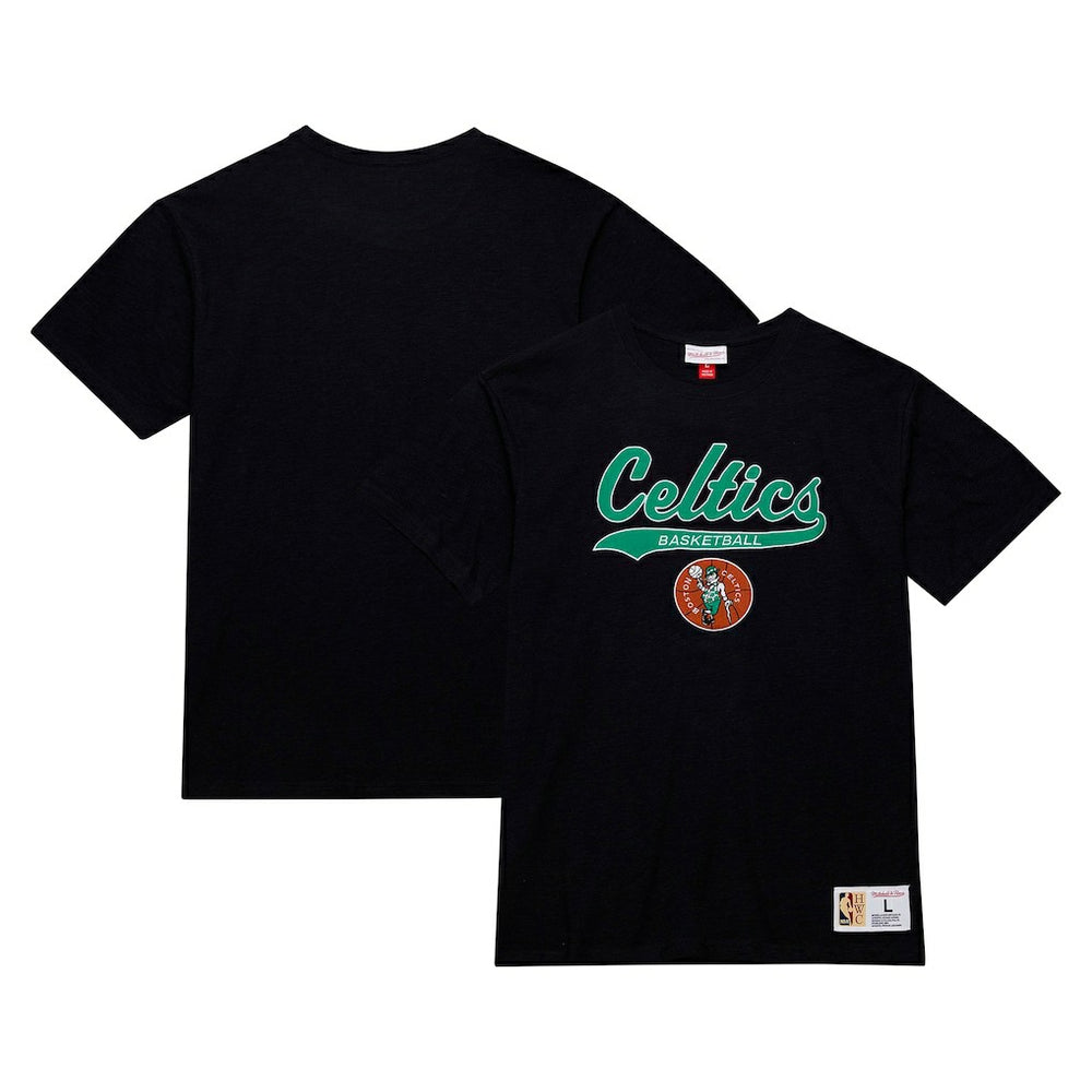 Mitchell & Ness Boston Celtics Hardwood Classics Felt Applique Slub T-Shirt