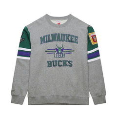 Mitchell & Ness Milwaukee Bucks Hardwood Classics All Over 4.0 Pullover Sweatshirt