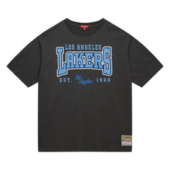 Mitchell & Ness Los Angeles Lakers Women's Hardwood Classics Oversized Boyfriend T-Shirt