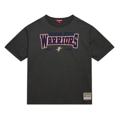 Mitchell & Ness Golden State Warriors Women's Hardwood Classics Oversized Boyfriend T-Shirt sale