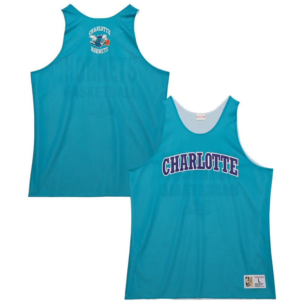 Mitchell & Ness Charlotte Hornets Hardwood Classics Reversible Mesh Practice Jersey