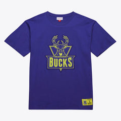 Mitchell & Ness Milwaukee Bucks Hardwood Classics Neon Nights Premium T-Shirt