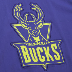Mitchell & Ness Milwaukee Bucks Hardwood Classics Neon Nights Premium T-Shirt