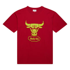 Mitchell & Ness Chicago Bulls Hardwood Classics Neon Nights Premium T-Shirt sale