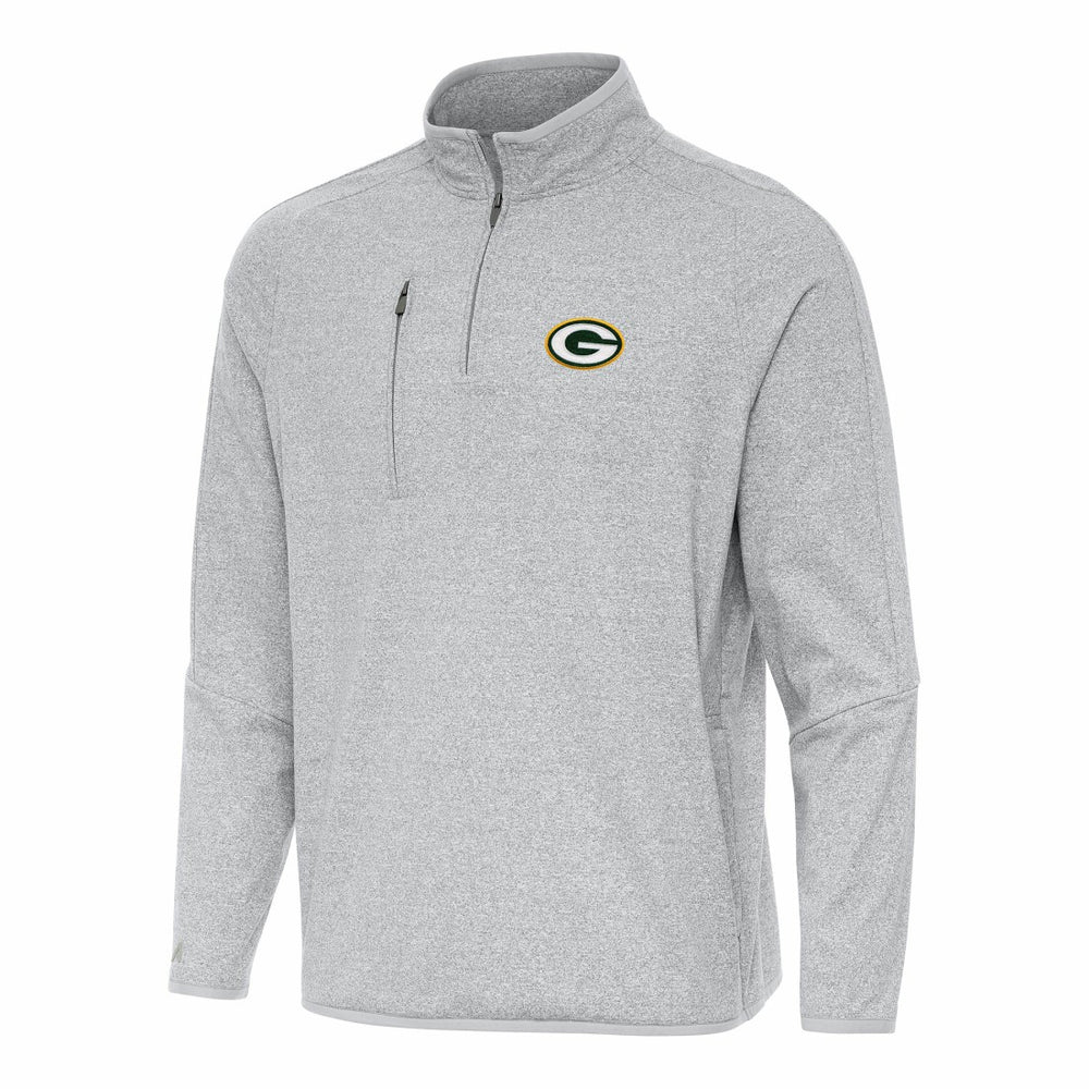 Antigua Certain Tri-Blend Quarter-Zip Top - Green Bay Packers Tops