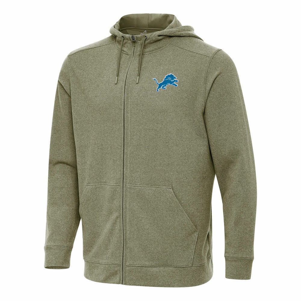 Antigua Effortless Full-Zip Hoodie - Detroit Lions Hoodies