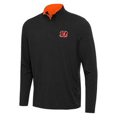Antigua Content Quarter-Zip Pullover Top - Cincinnati Bengals Pullover