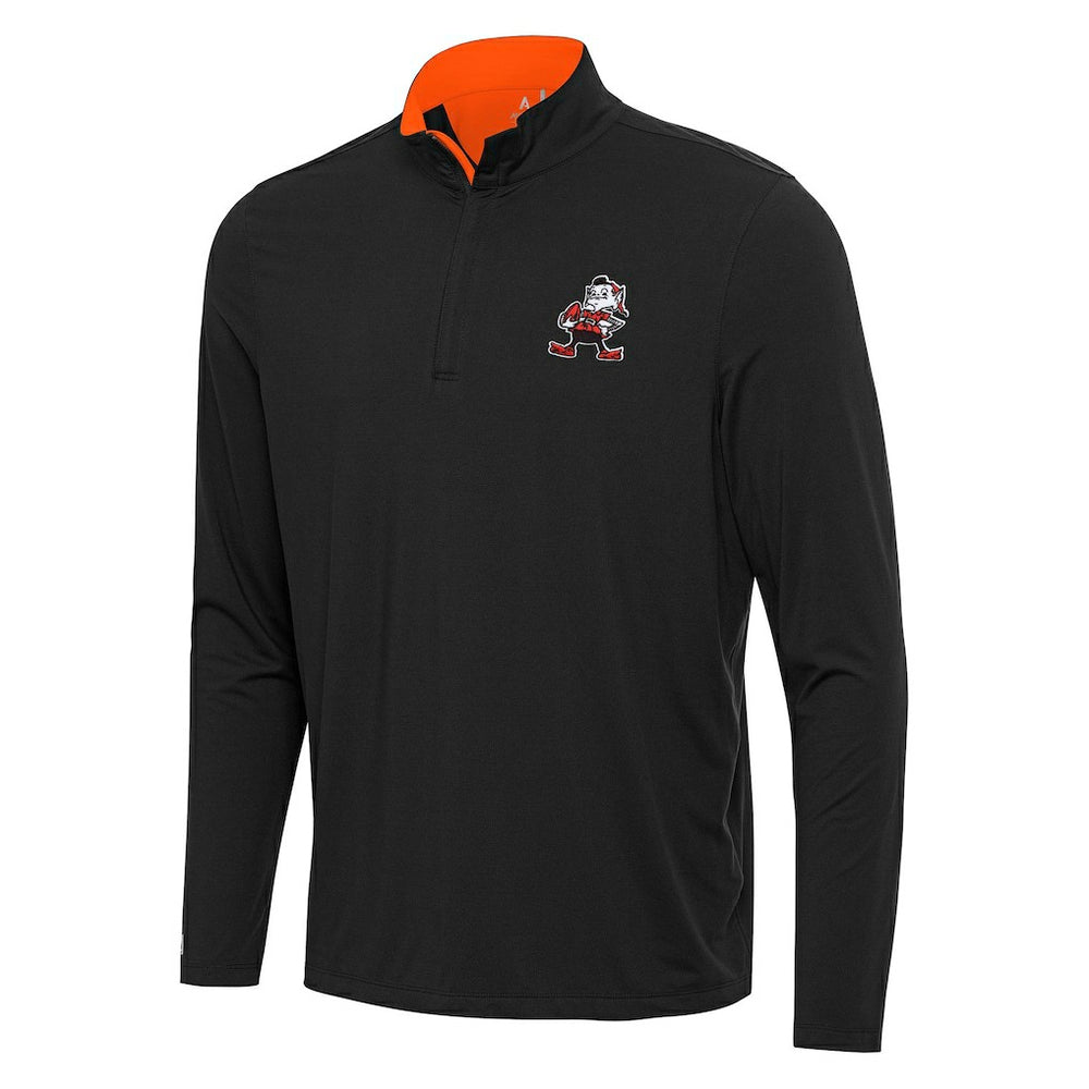 Antigua Content Quarter-Zip Pullover Top - Cleveland Browns Pullover