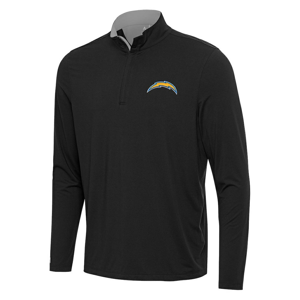 Antigua Content Quarter-Zip Pullover Top - Los Angeles Chargers Pullover