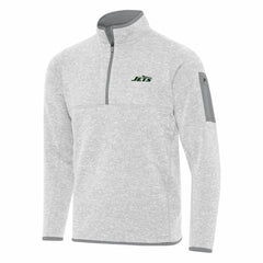 Antigua Fortune Quarter-Zip Pullover Jacket - New York Jets Pullover