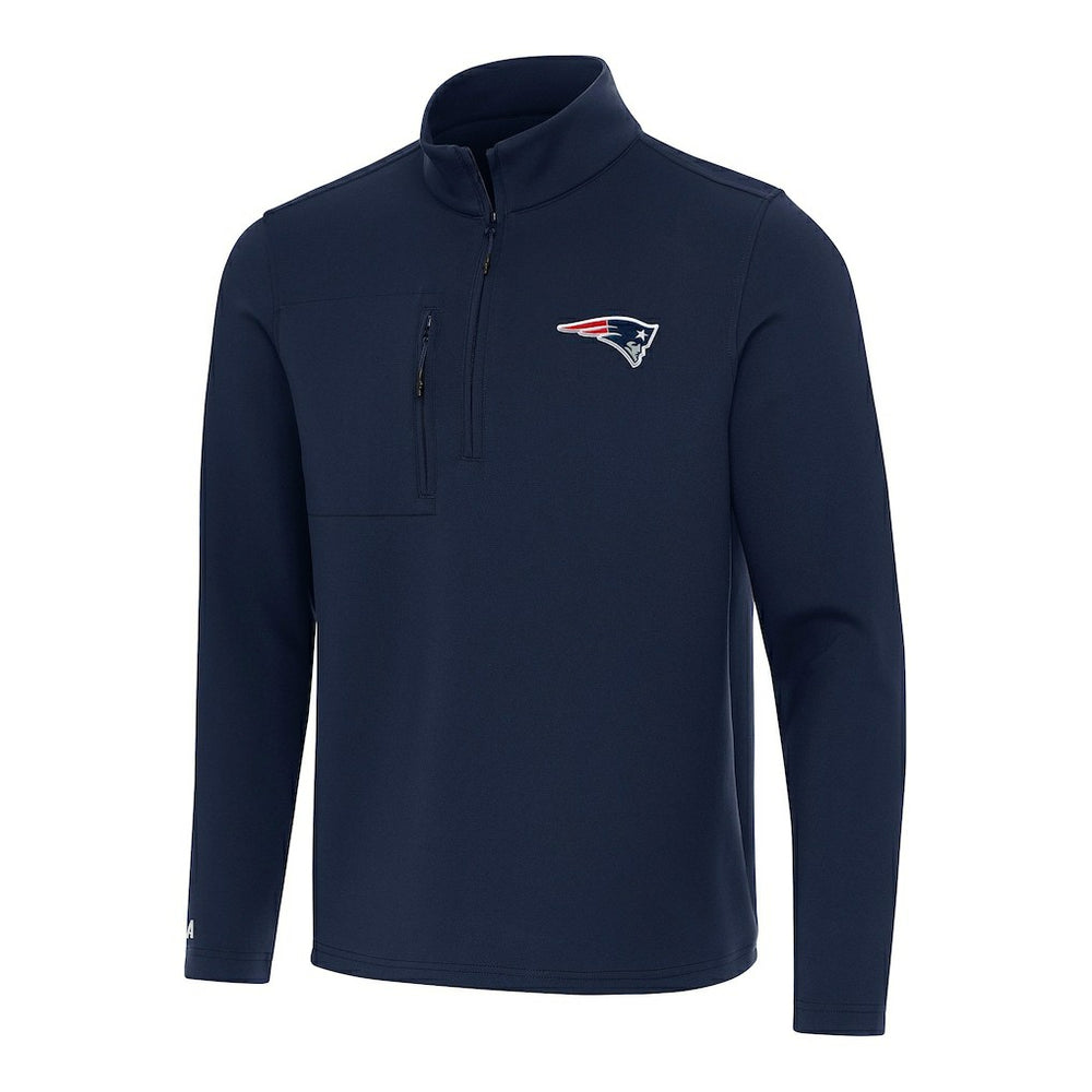 Antigua Insider Quarter-Zip Pullover Top - New England Patriots Pullover
