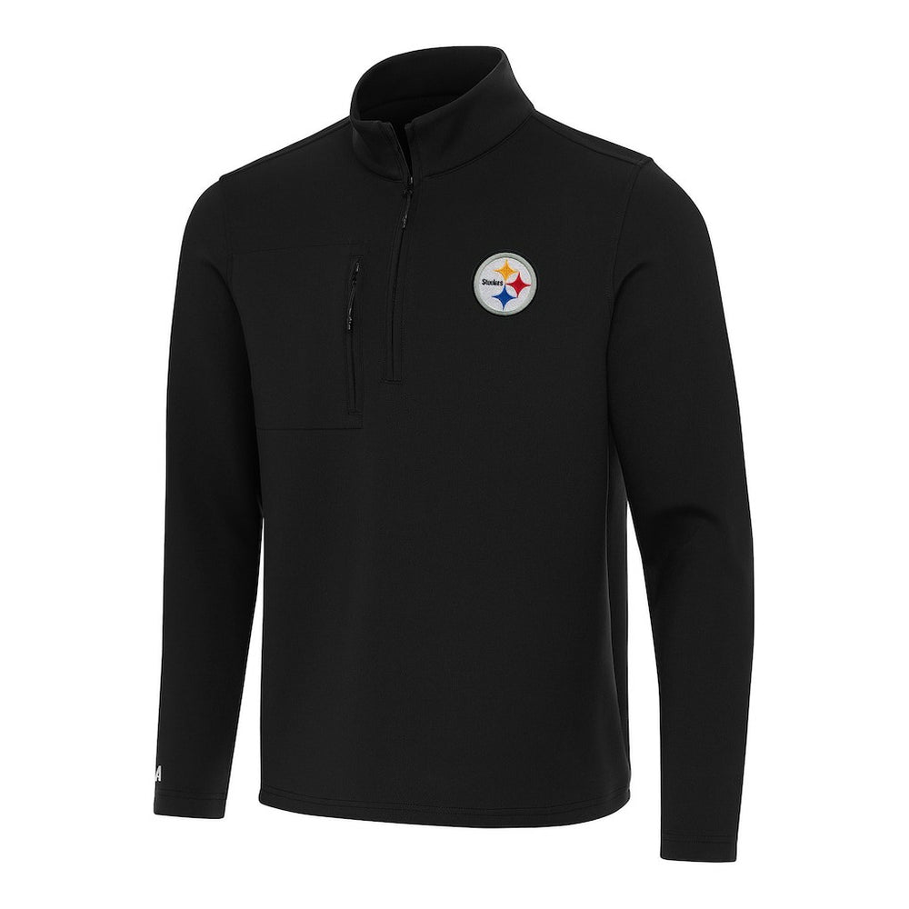 Antigua Insider Quarter-Zip Pullover Top - Pittsburgh Steelers Pullover