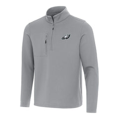 Antigua Insider Quarter-Zip Pullover Top - Philadelphia Eagles Pullover