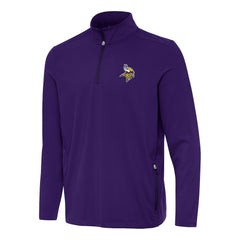 Antigua Perilous Quarter-Zip Pullover Top - Minnesota Vikings Pullover