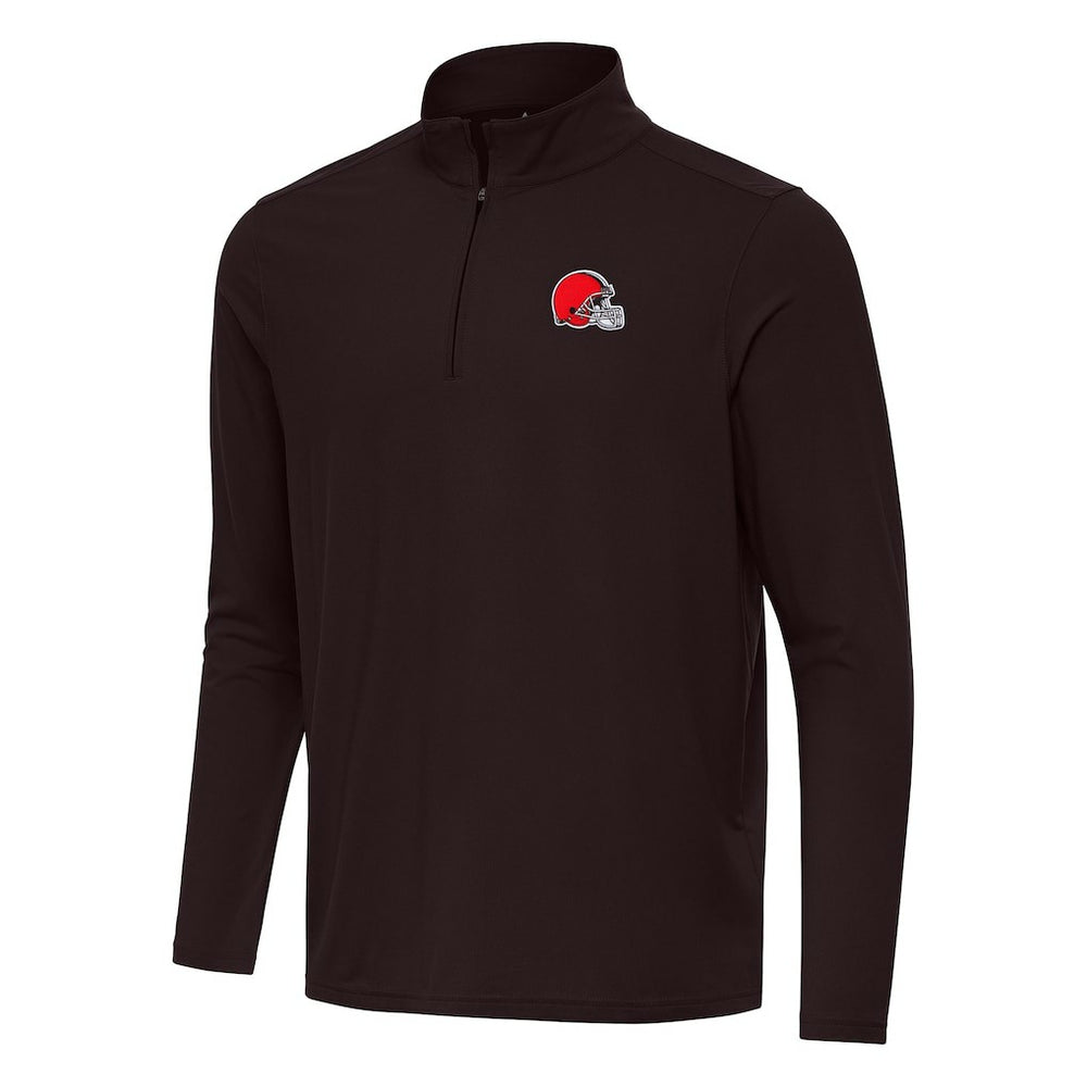 Antigua Intent Quarter-Zip Pullover Top - Cleveland Browns Pullover