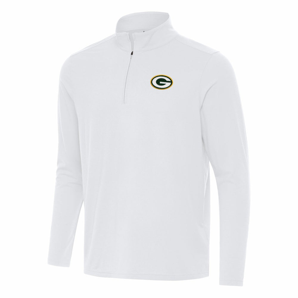 Antigua Intent Quarter-Zip Pullover Top - Green Bay Packers Pullover