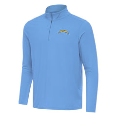 Antigua Intent Quarter-Zip Pullover Top - Los Angeles Chargers Pullover