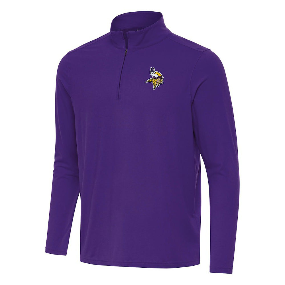 Antigua Intent Quarter-Zip Pullover Top - Minnesota Vikings Pullover