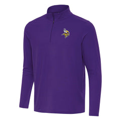 Antigua Intent Quarter-Zip Pullover Top - Minnesota Vikings Pullover