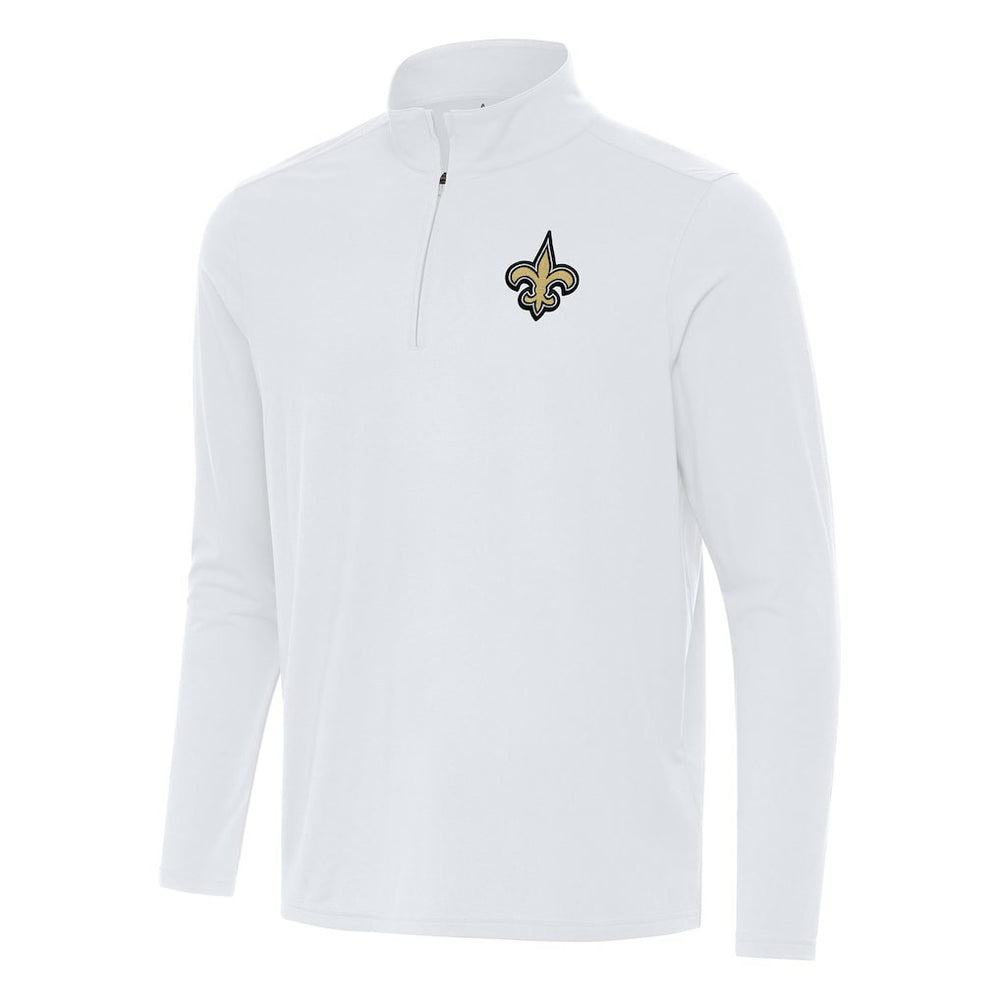 Antigua Intent Quarter-Zip Pullover Top - New Orleans Saints Pullover