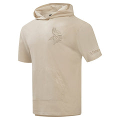 Pro Standard Neutrals Capsule Short Sleeve Pullover Hoodie - Minnesota Vikings Hoodies