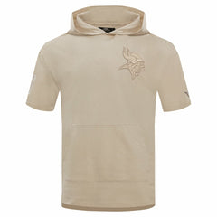 Pro Standard Neutrals Capsule Short Sleeve Pullover Hoodie - Minnesota Vikings Hoodies