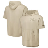 Pro Standard Neutrals Capsule Short Sleeve Pullover Hoodie - Kansas City Chiefs Hoodies